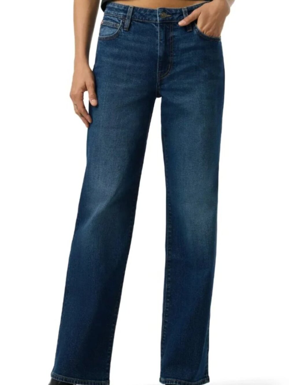 Hudson Rosalie High Rise Wide Leg Jeans Womens 26 Dark Wash Flare Denim Boho NWT